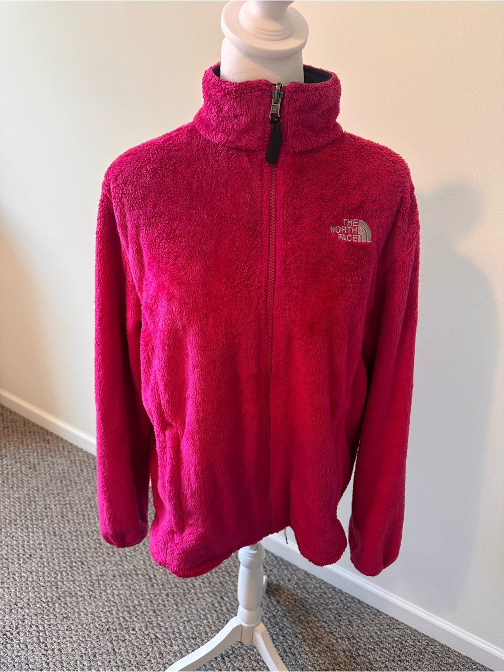 The North Face is likely Osito Hot Pink Jacket Size XL